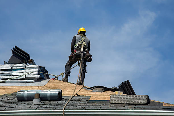 Professional Gutter Installation technician working in Cave City, AR